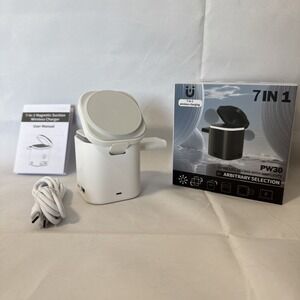 7‎ In 1 Magnetic Wireless Fast Charger For Smart Phone Ambient Light Charging